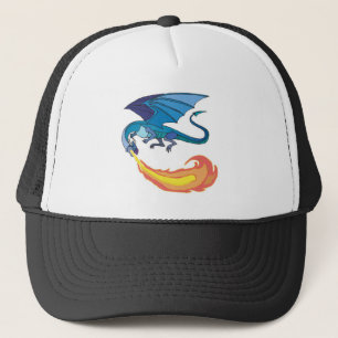 Casquette dragon bleu souffle