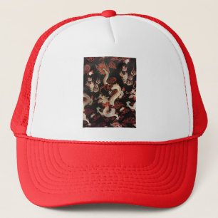 Casquette Dragon chinois d'argent