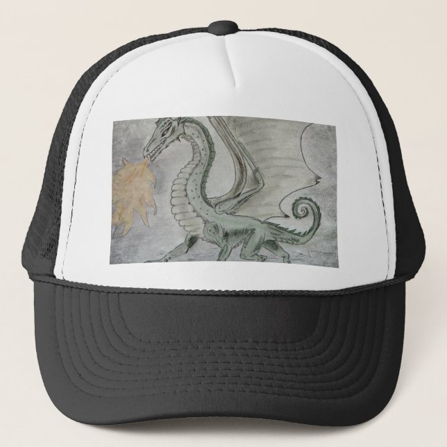 Casquette Dragon de respiration incendie (Devant)