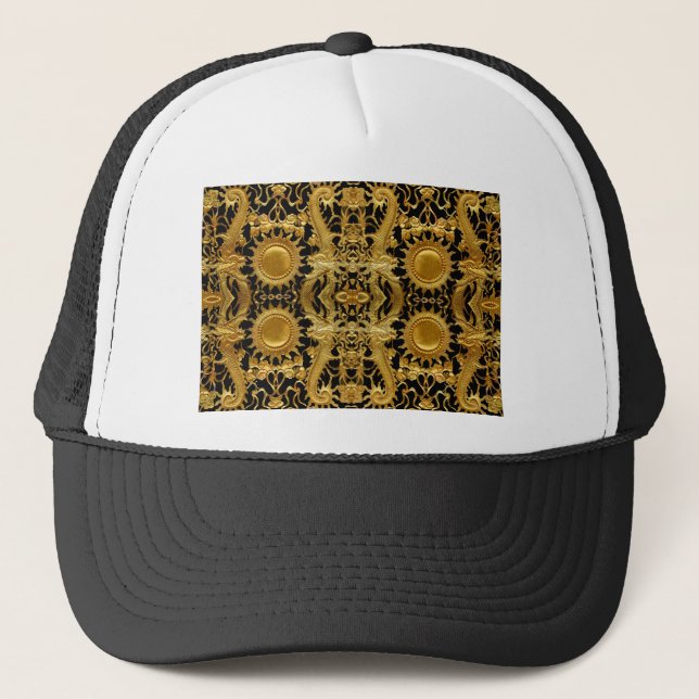 Casquette dragon doré (Devant)