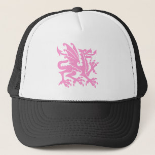 Casquette Dragon héraldique 01 - Rose
