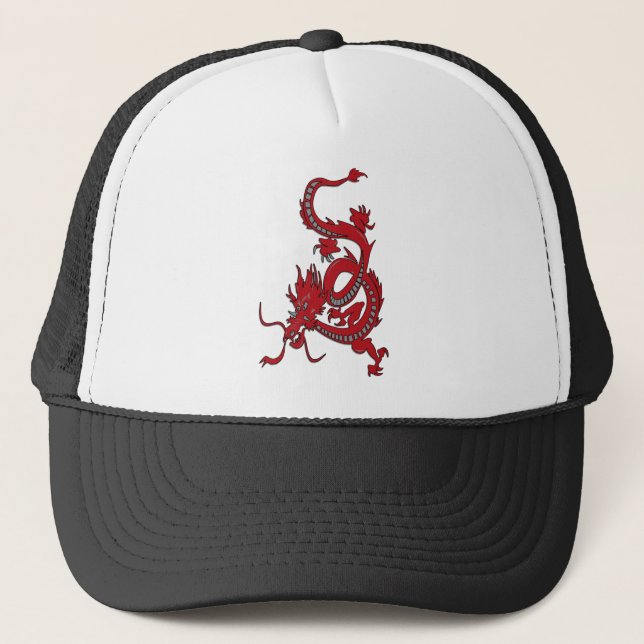 Casquette Dragon rouge - Année du Dragon (Devant)