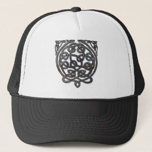 Casquette Dragons de noeud celtique - Chrome noir