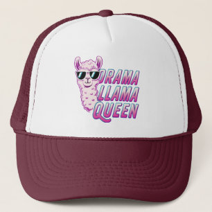 Casquette Drama Llama Queen Cute Llama Avec Lunettes De Sole