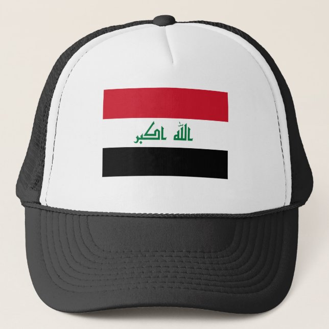Casquette Drapeau actuel de l'Irak (Devant)