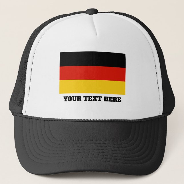 Casquette Drapeau allemand casque de camionneur personnalisé (Devant)