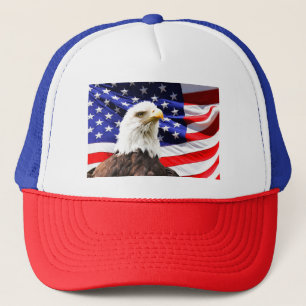Casquette Drapeau américain avec aigle chauve