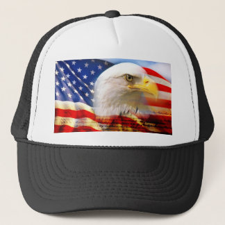 Casquette Drapeau américain avec Eagle chauve