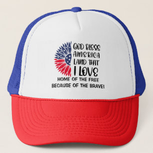 Casquette Drapeau américain avec une Bénédiction sincère