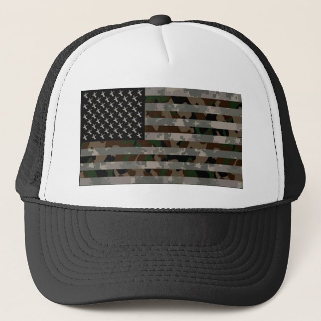 Casquette Drapeau américain camouflé (Devant)