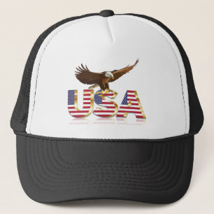 Casquette Drapeau américain d'aigle