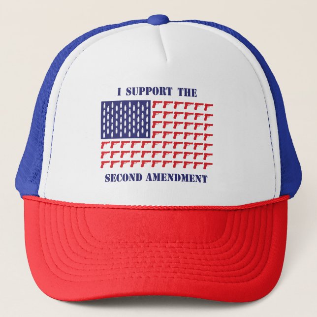 Casquette Drapeau américain des armes à feu-Pistol—2e-Amende (Devant)