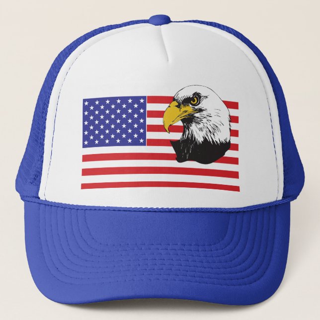 Casquette Drapeau américain et aigle (Devant)
