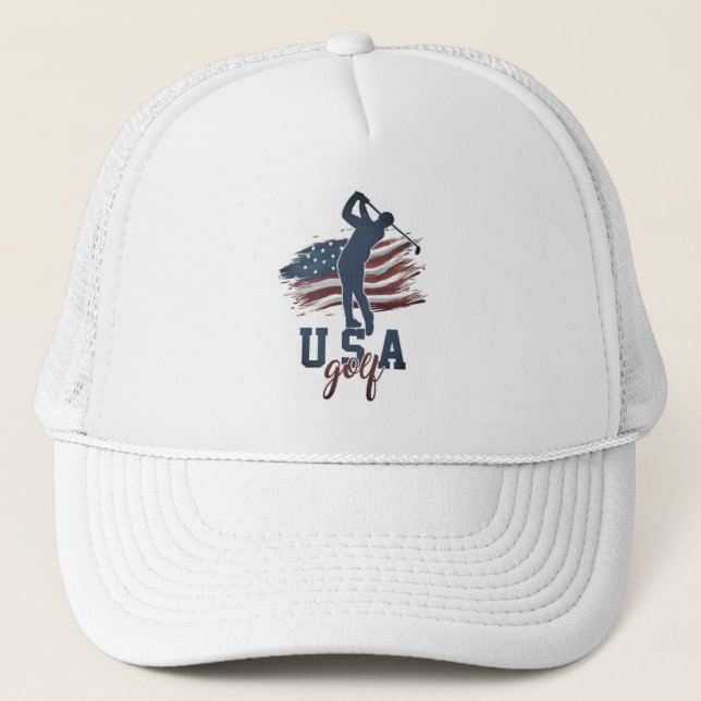 Casquette Drapeau américain Flying Golf Swing (Devant)
