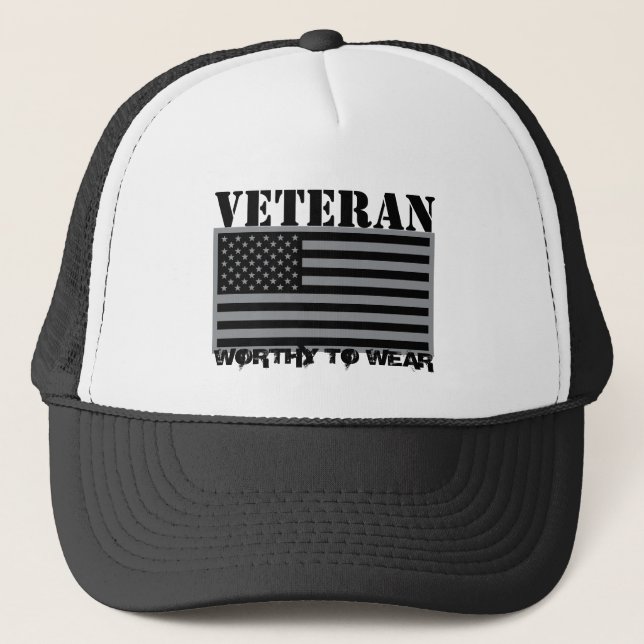 Casquette Drapeau américain gris - Vétérinaire - À Porter (Devant)