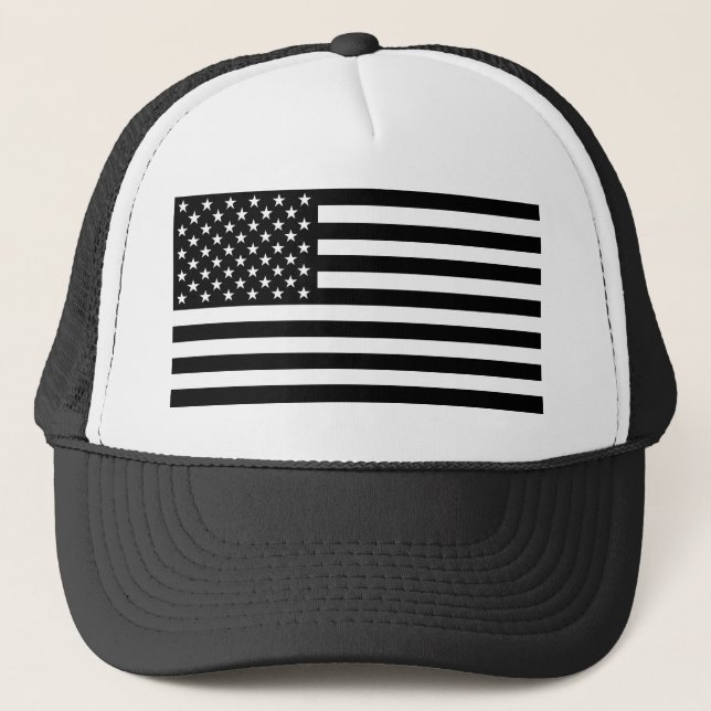 Casquette Drapeau américain noir (Devant)