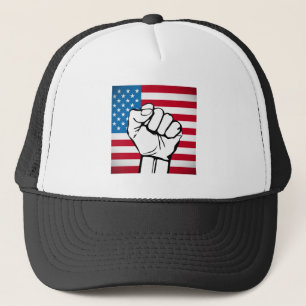 Casquette Drapeau américain Poing levant