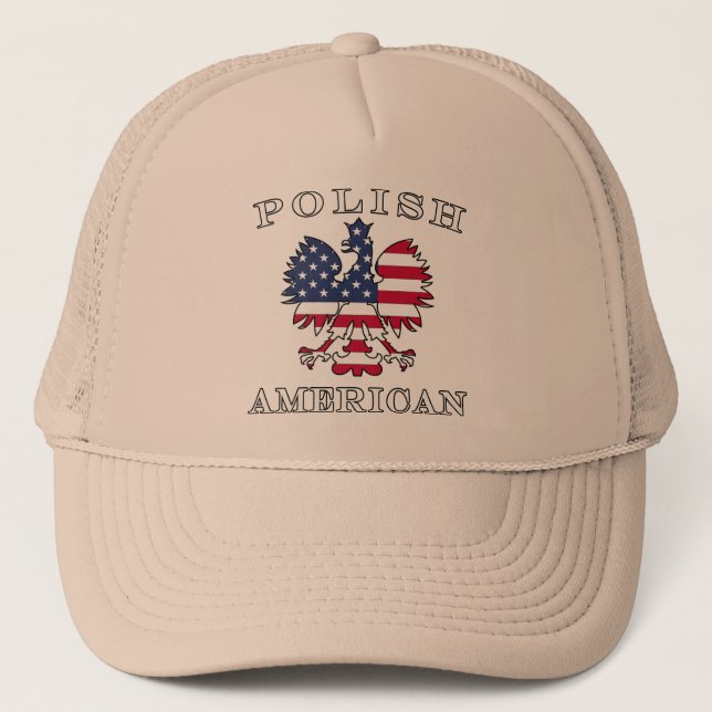 Casquette Drapeau américain polonais Eagle (Devant)