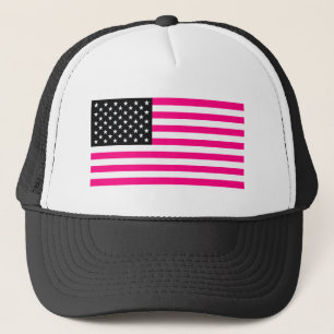 Casquette drapeau américain rose
