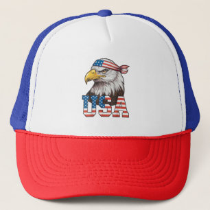 Casquette Drapeau américain USA Hommes Femmes Enfants Aigle