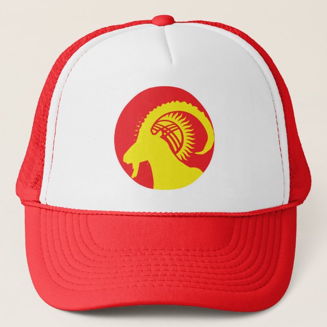 Casquette Drapeau animal national kirghize Ibex (Devant)