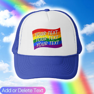 Casquette Drapeau arc-en-ciel Drapeau Gay pride Drapeau LGBT