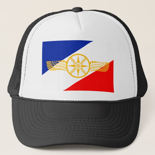 Casquette Drapeau assyrien, drapeau chaldéen, drapeau de (Devant)