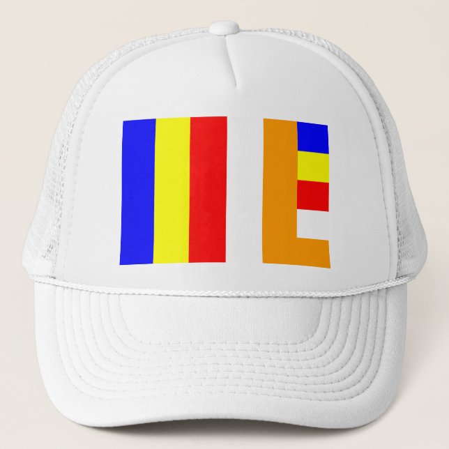 Casquette Drapeau bouddhiste (Devant)