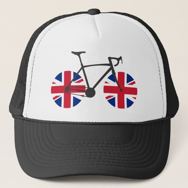 Casquette Drapeau britannique à vélo (Devant)