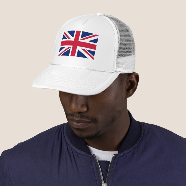 Casquette Drapeau britannique du roi Charles III (En situation)