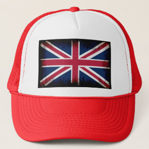 Casquette Drapeau britannique, Union Jack, Grunge patriotiqu