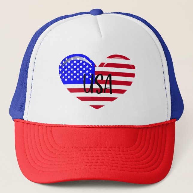 Casquette Drapeau cardiaque américain (Devant)