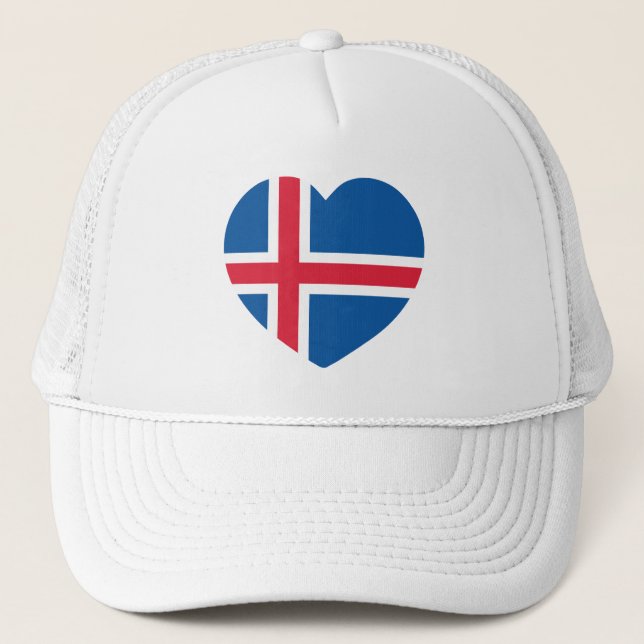 Casquette Drapeau cardiaque islandais (Devant)