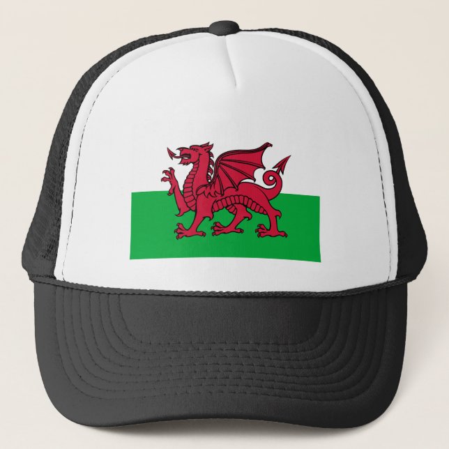 Casquette Drapeau celtique du Dragon rouge du Pays de Galles (Devant)