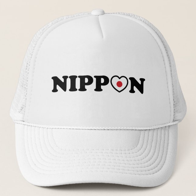 Casquette Drapeau Coeur d'amour Nippon (Devant)