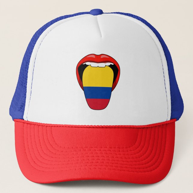 Casquette Drapeau Colombie cool Drapeau Colombien Tongue Cha (Devant)