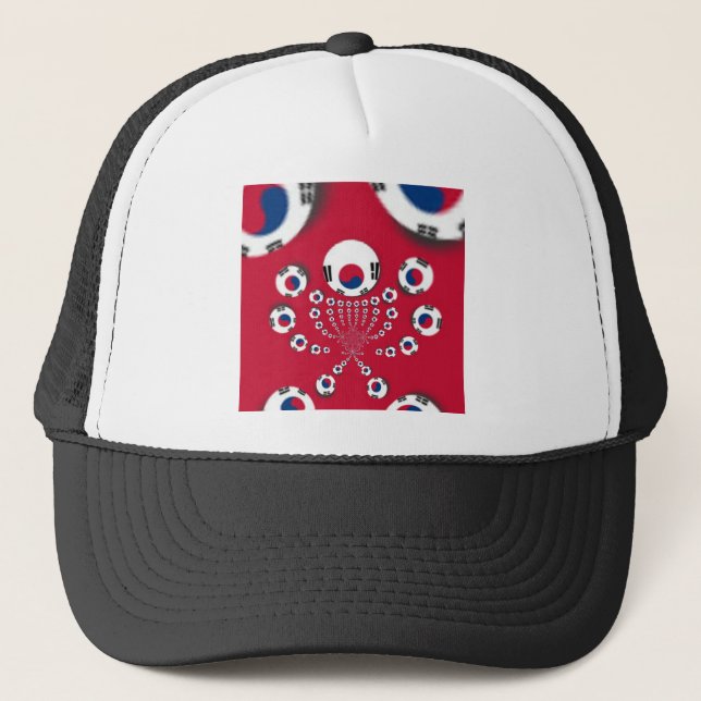 Casquette Drapeau Corée du Sud Kaleidoscope (Devant)