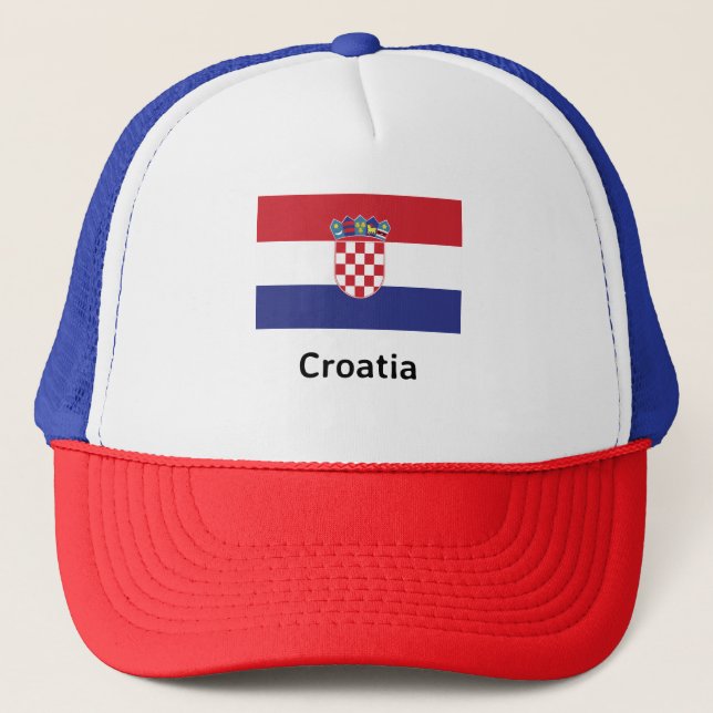 Casquette Drapeau Croatie (Devant)