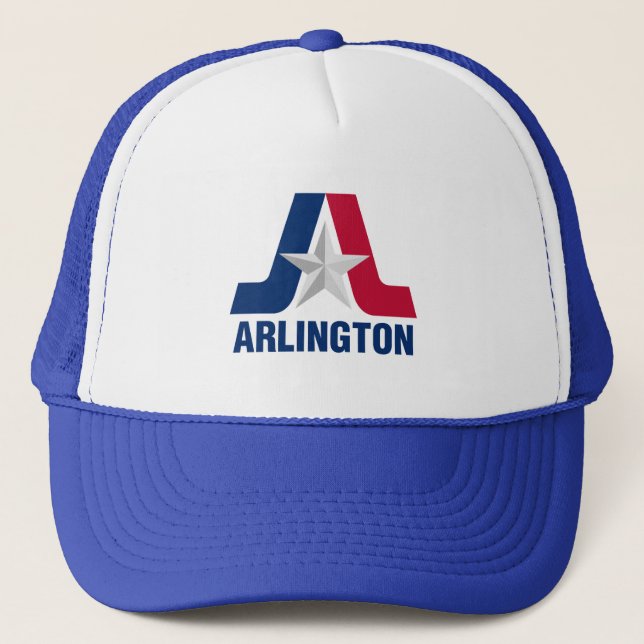 Casquette Drapeau d'Arlington, Texas Trucker Hat (Devant)