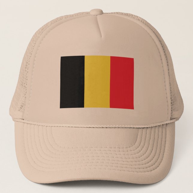 Casquette Drapeau de Belgique Chapeau de camion (Devant)