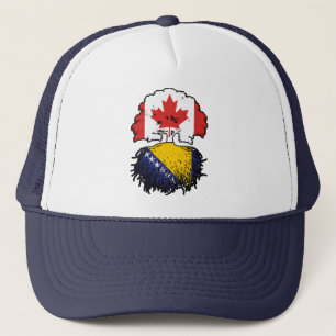 Casquette Drapeau de Bosnia Bosnian Canadian Canada