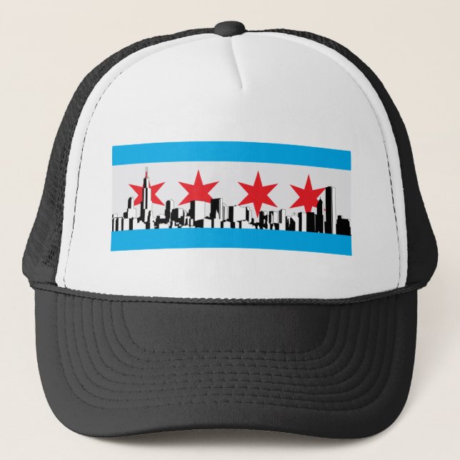 Casquette Drapeau de Chicago (Devant)