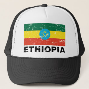 Casquette Drapeau de cru de l'Ethiopie