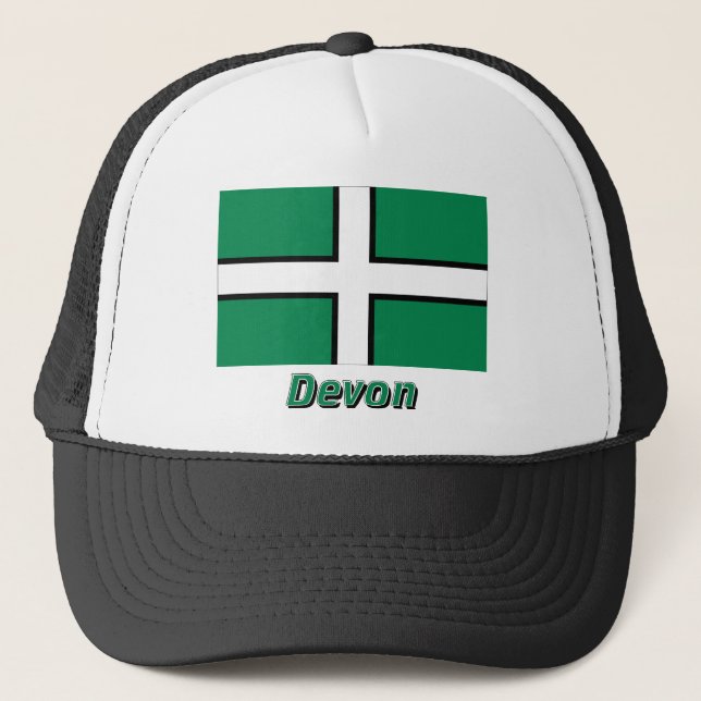 Casquette Drapeau de Devon avec le nom (Devant)