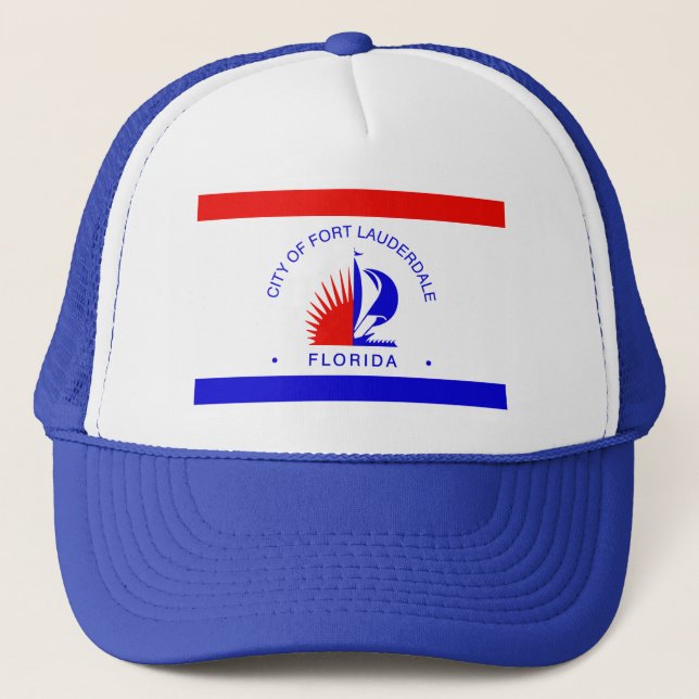 Casquette Drapeau de Fort Lauderdale, Floride (Devant)