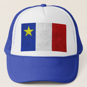 Casquette Drapeau de grunge affligée par Acadia