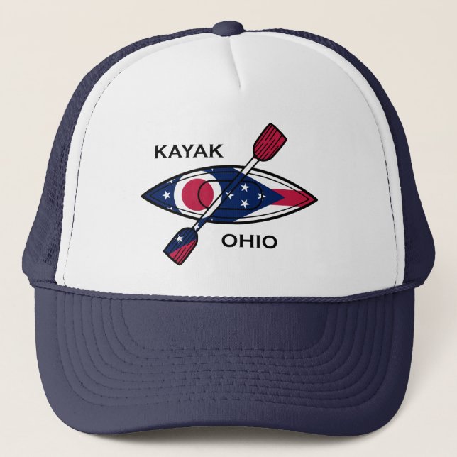 Casquette Drapeau de Kayak Ohio (Devant)