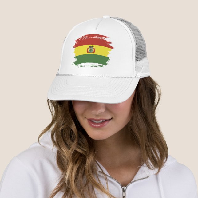 Casquette Drapeau de la Bolivie (En situation)