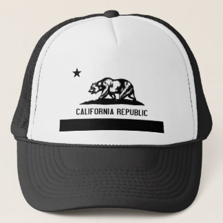 Casquette Drapeau de la Californie avec l'ours dans le noir