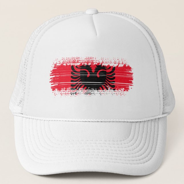 Casquette Drapeau de l'Albanie (Devant)